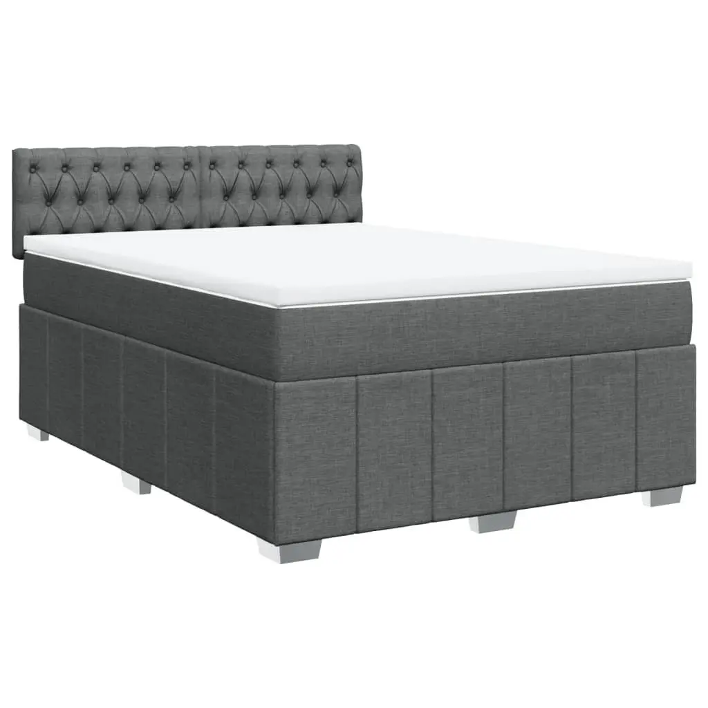 Queen Box Spring Bed with Pocket Mattress
