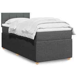 Box Spring Bed King Single with Pocket Spring and LED Lights