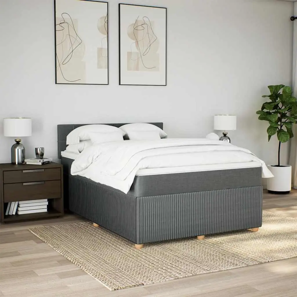 Queen-Sized Box Spring Bed with Pocket Spring Mattress