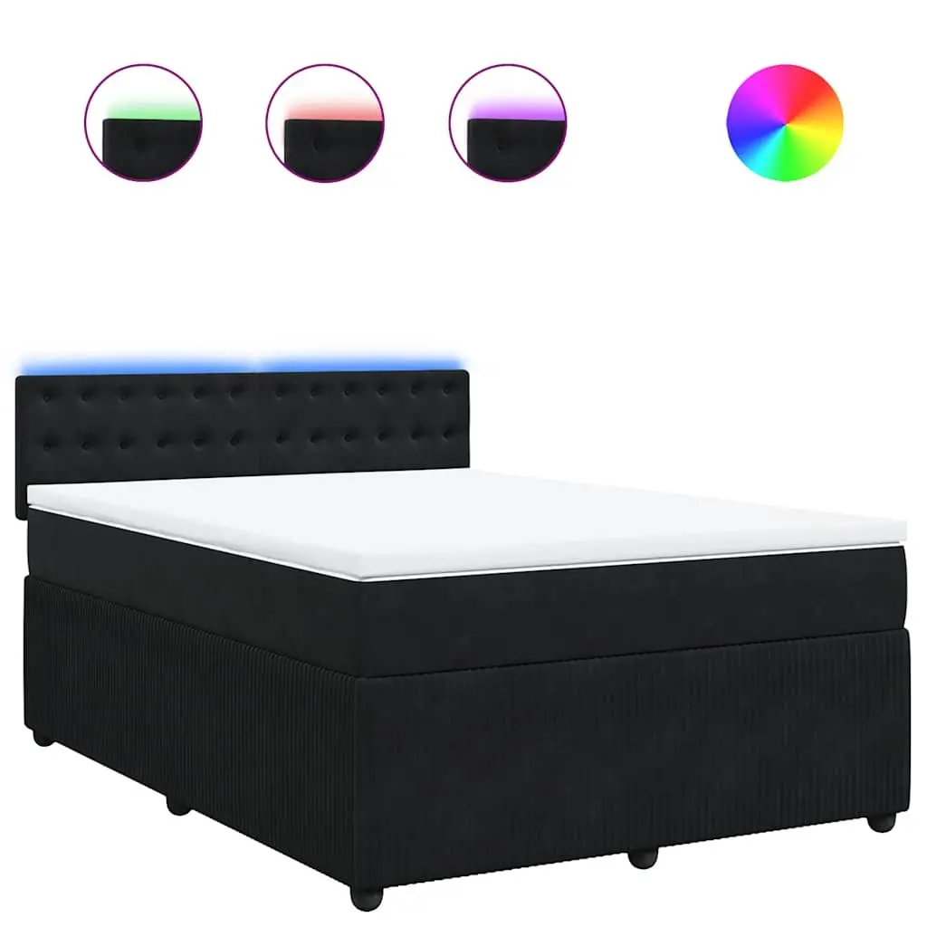 Grey Box Spring Bed with Pocket Springs