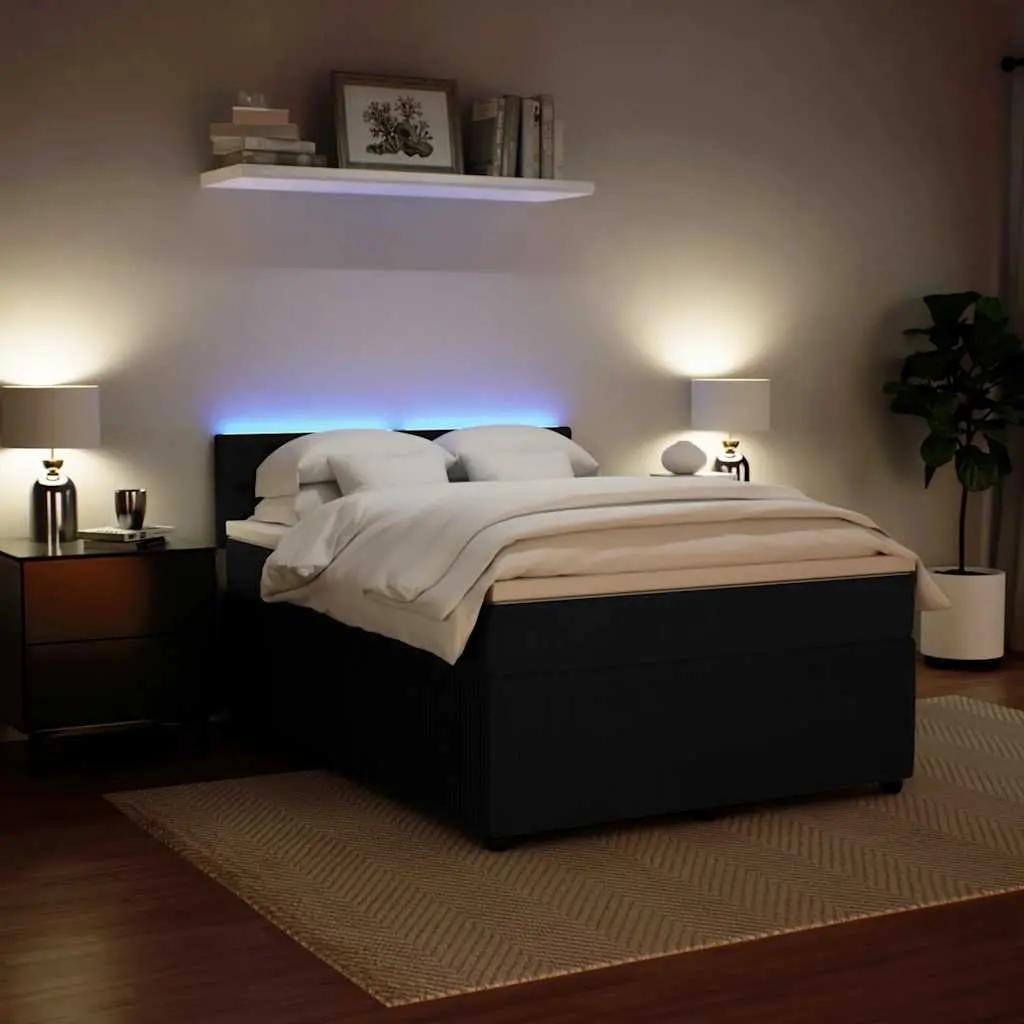 Grey Box Spring Bed with Pocket Springs
