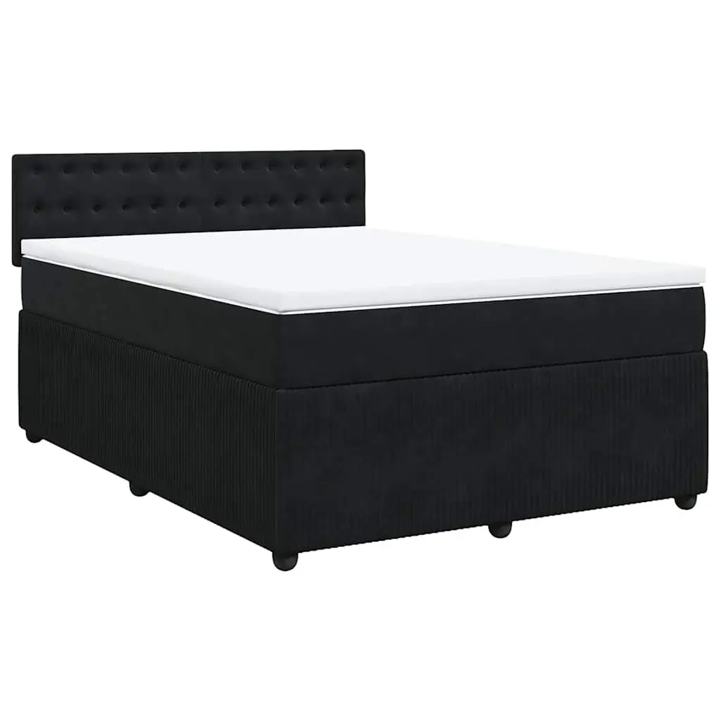 Grey Box Spring Bed with Pocket Springs