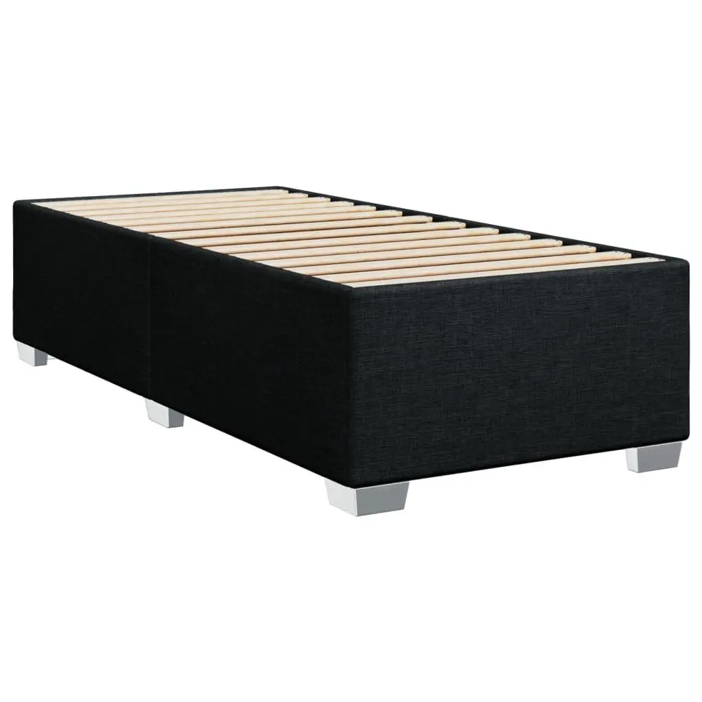 Box Spring Bed with Pocket Mattress for King Single Room Height-Adjustable Headboard
