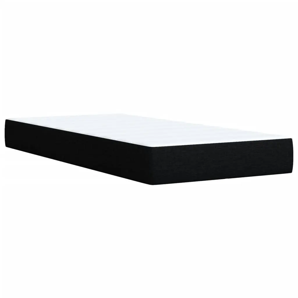 Box Spring Bed with Pocket Mattress for King Single Room Height-Adjustable Headboard