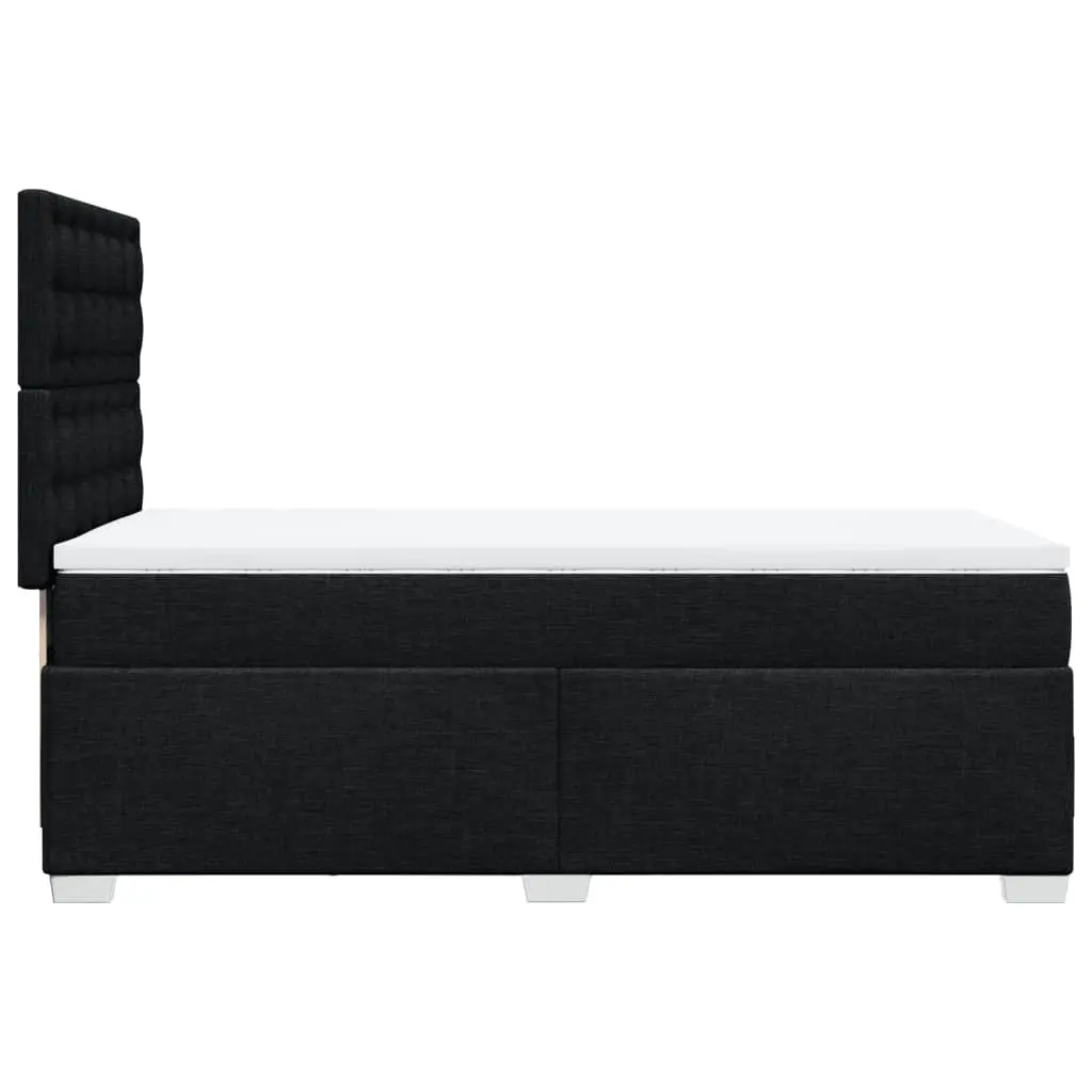 Box Spring Bed with Pocket Mattress for King Single Room Height-Adjustable Headboard