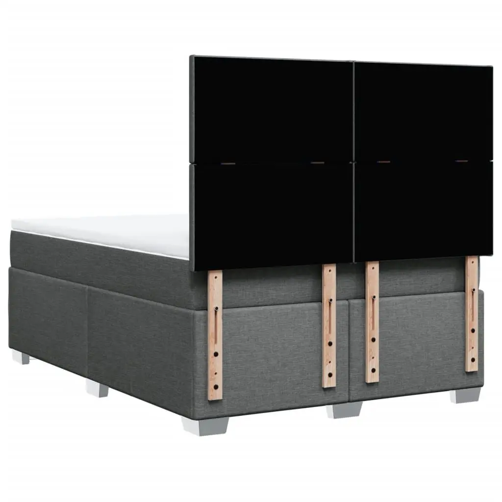 Queen Bed with Adjustable Headboard and Pocket Spring Mattress