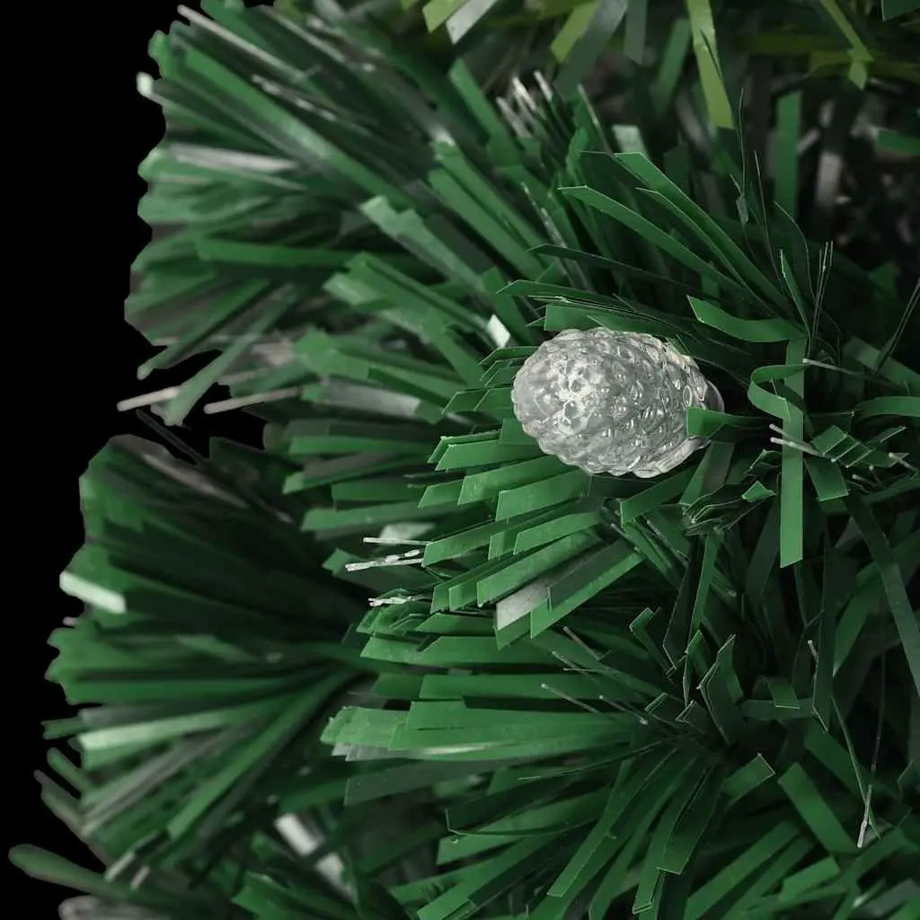 Pre-lit Artificial Christmas Tree Indoor Outdoor 120cm Green Fibre Optic LED