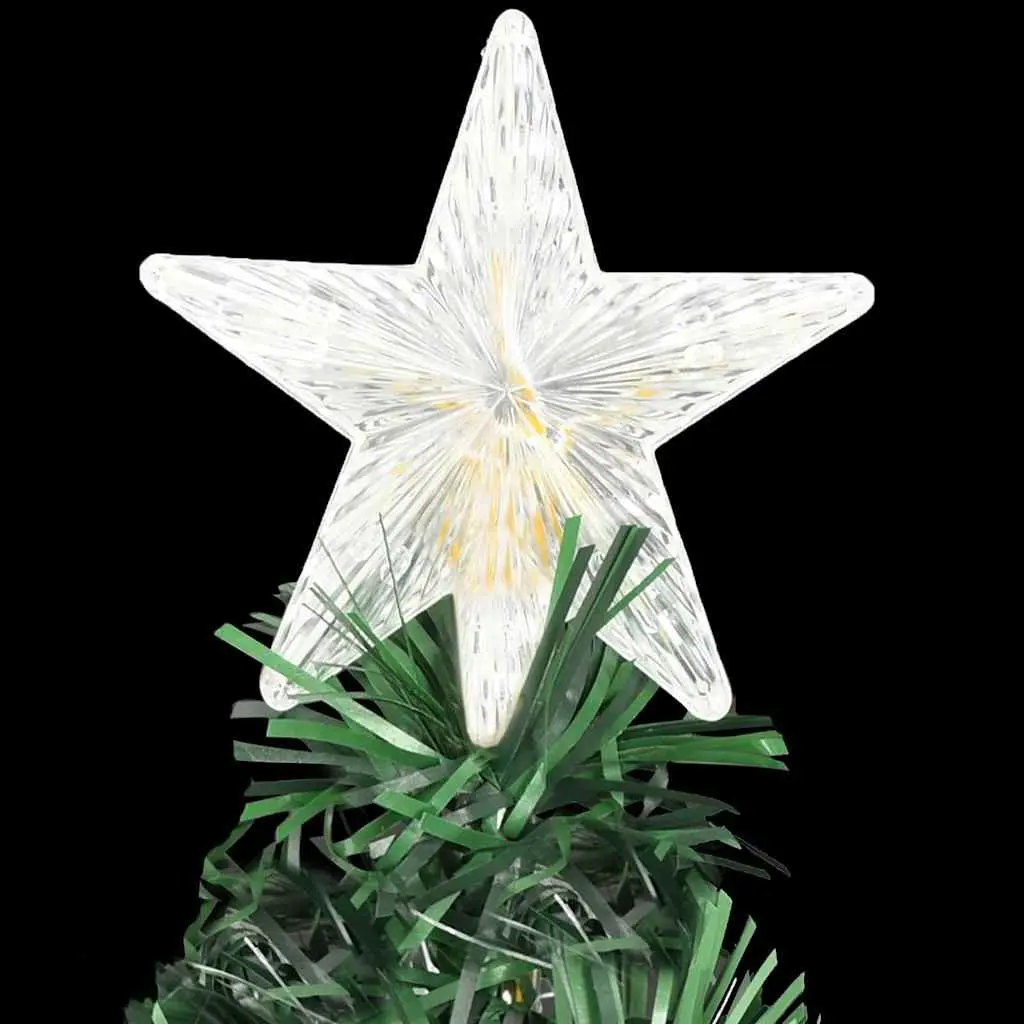 Artificial Christmas Tree for Holiday Decoration 210 cm Green Fibre Optic LED Lighted