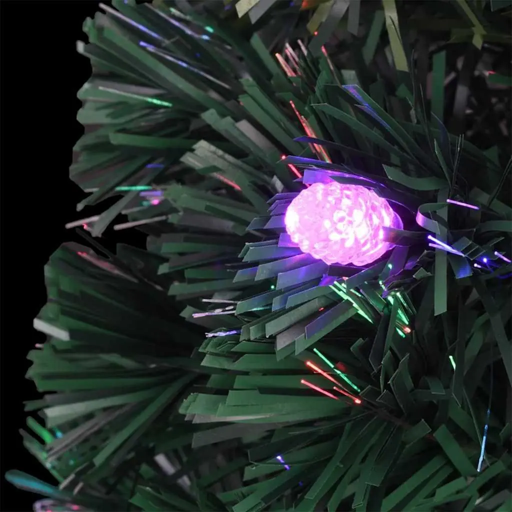 Artificial Christmas Tree for Holiday Decoration 210 cm Green Fibre Optic LED Lighted