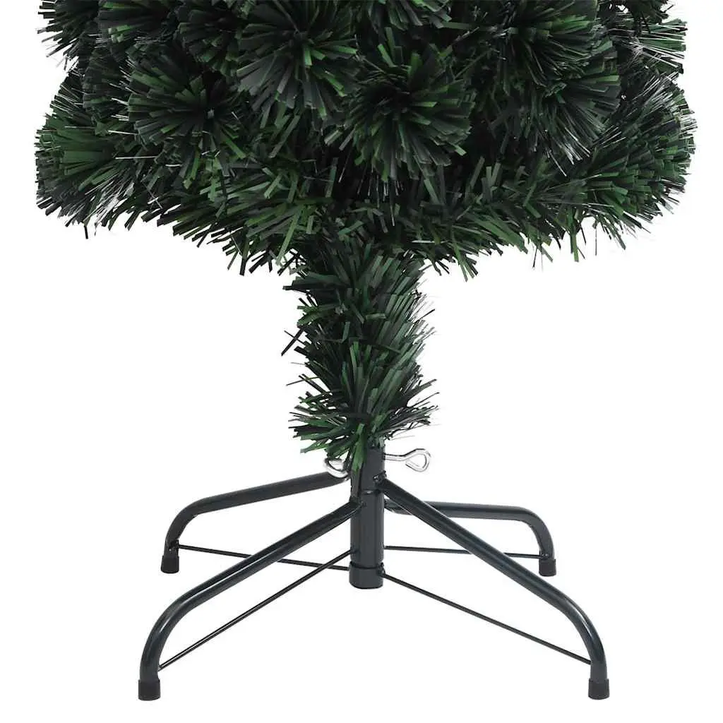 Artificial Christmas Tree for Home 150cm Slim Fibre Optic Lighting Black