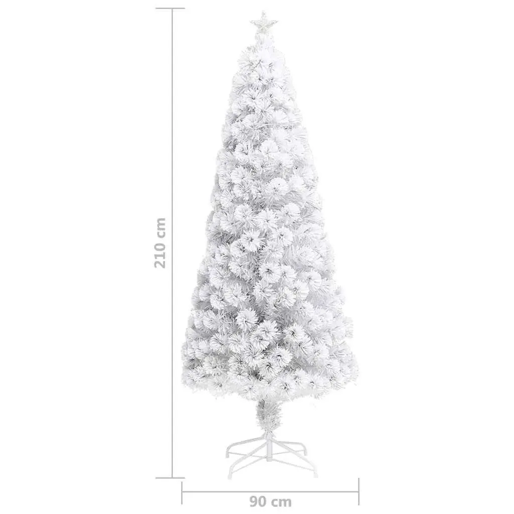 210cm White Artificial Christmas Tree