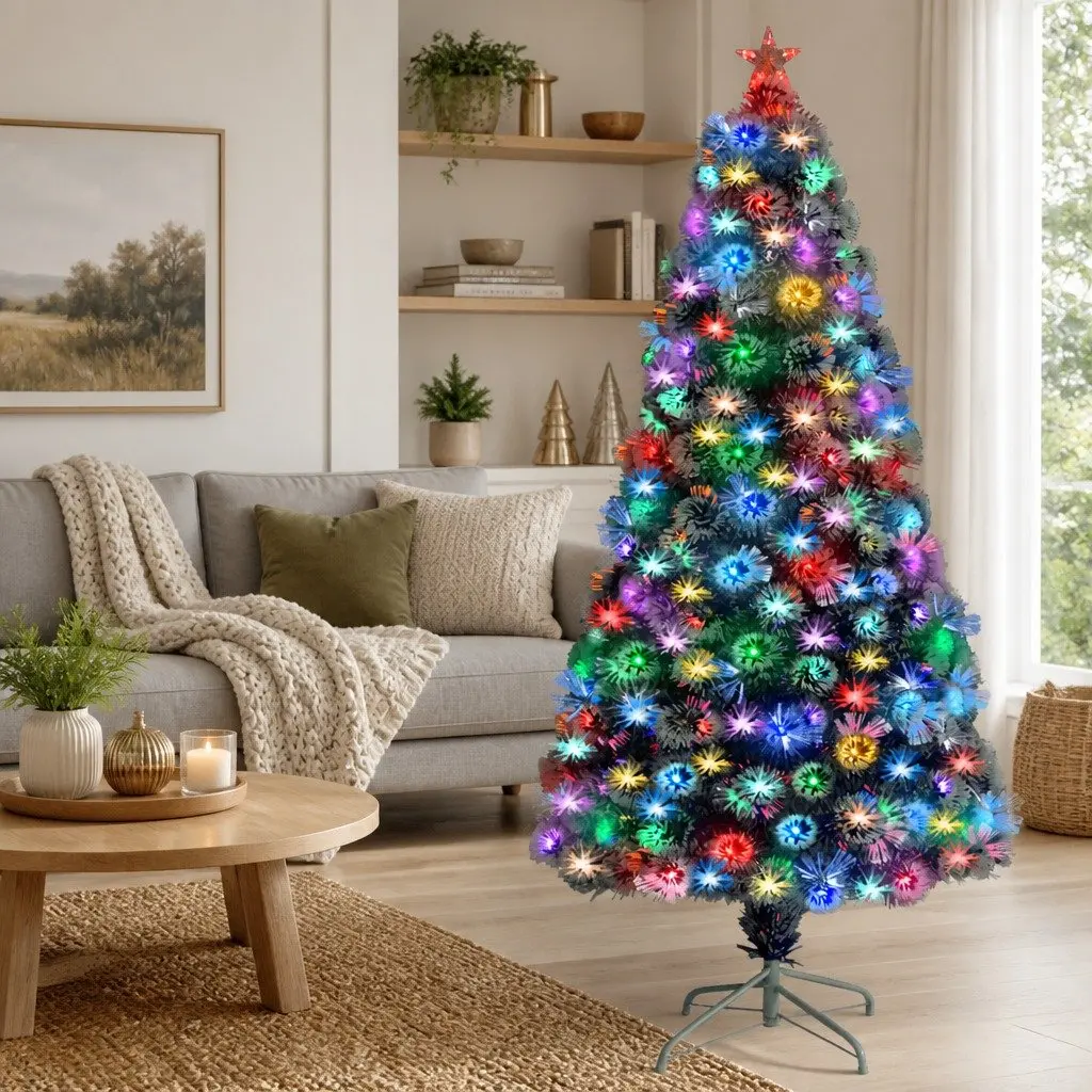 120 cm White Artificial Pre-lit Christmas Tree