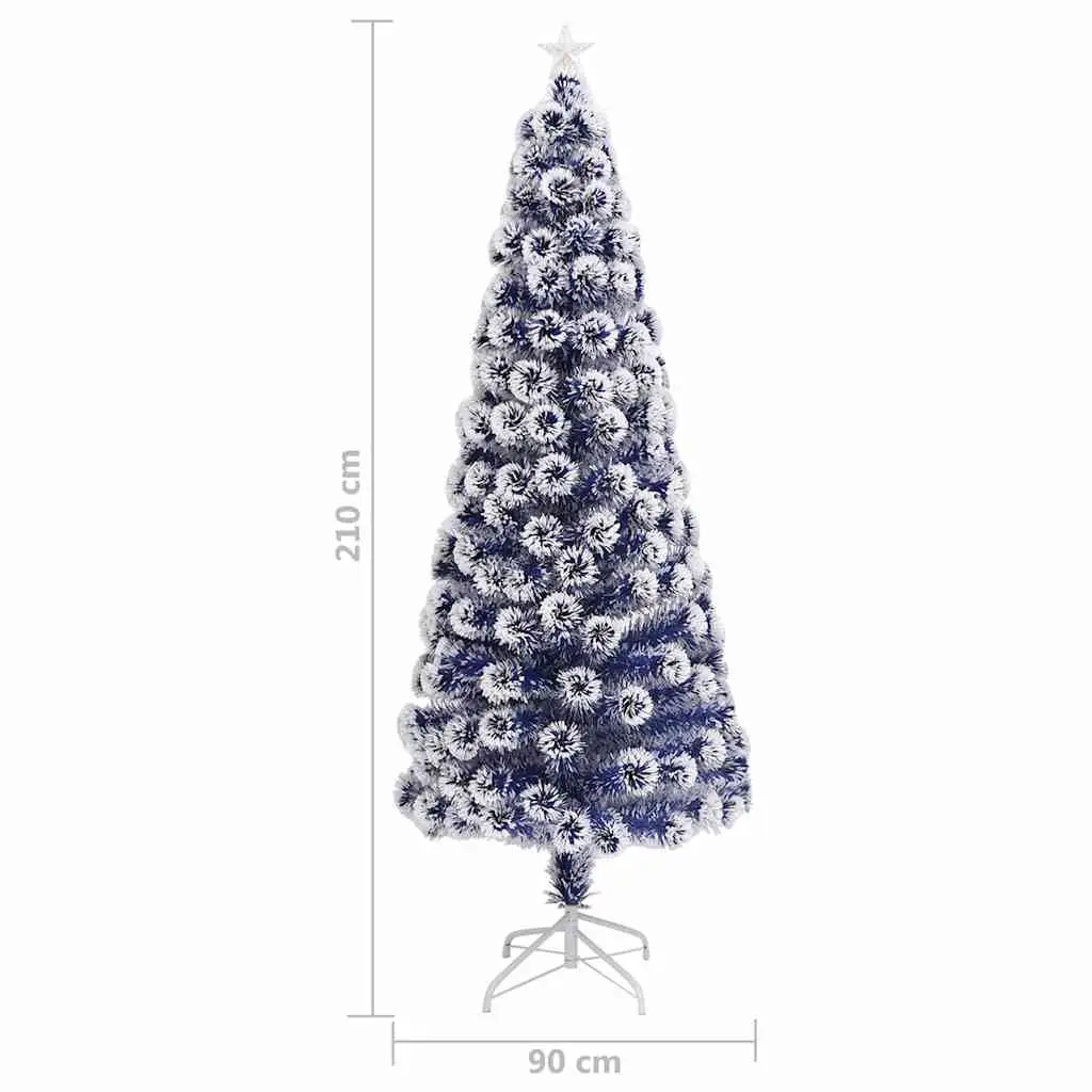 210cm Pre-lit White Christmas Tree with LED