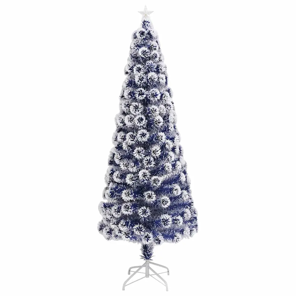 Artificial Christmas Tree for Holiday Decoration 240cm White Fibre Optic LED