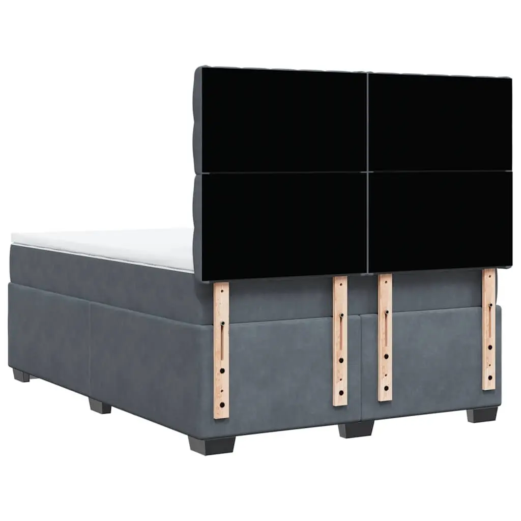 Queen Box Spring Bed with Adjustable Headboard and Pocket Spring Mattress