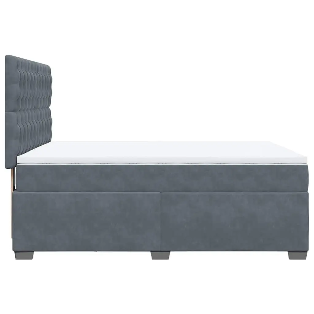 Queen Box Spring Bed with Adjustable Headboard and Pocket Spring Mattress