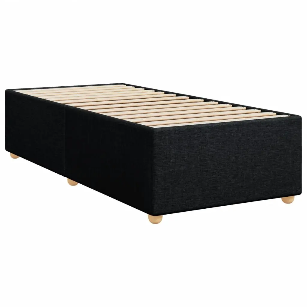 King Single Box Spring Bed with Pocket Mattress Height-Adjustable Headboard