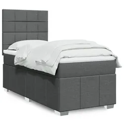 King Single Bed with Pocket Spring Mattress & Adjustable Headboard