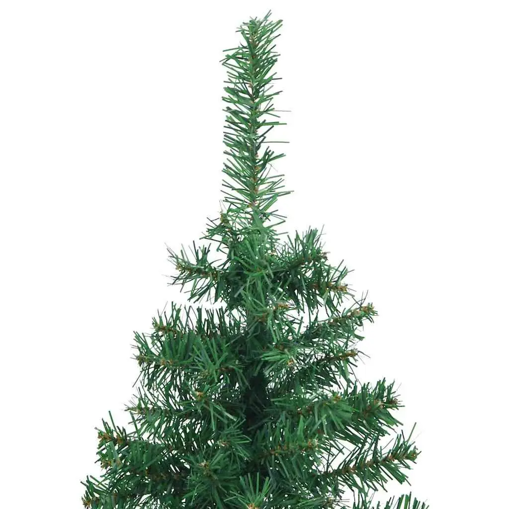 Corner Artificial Christmas Tree 120cm Green PVC Adjustable Branches Steel Stand
