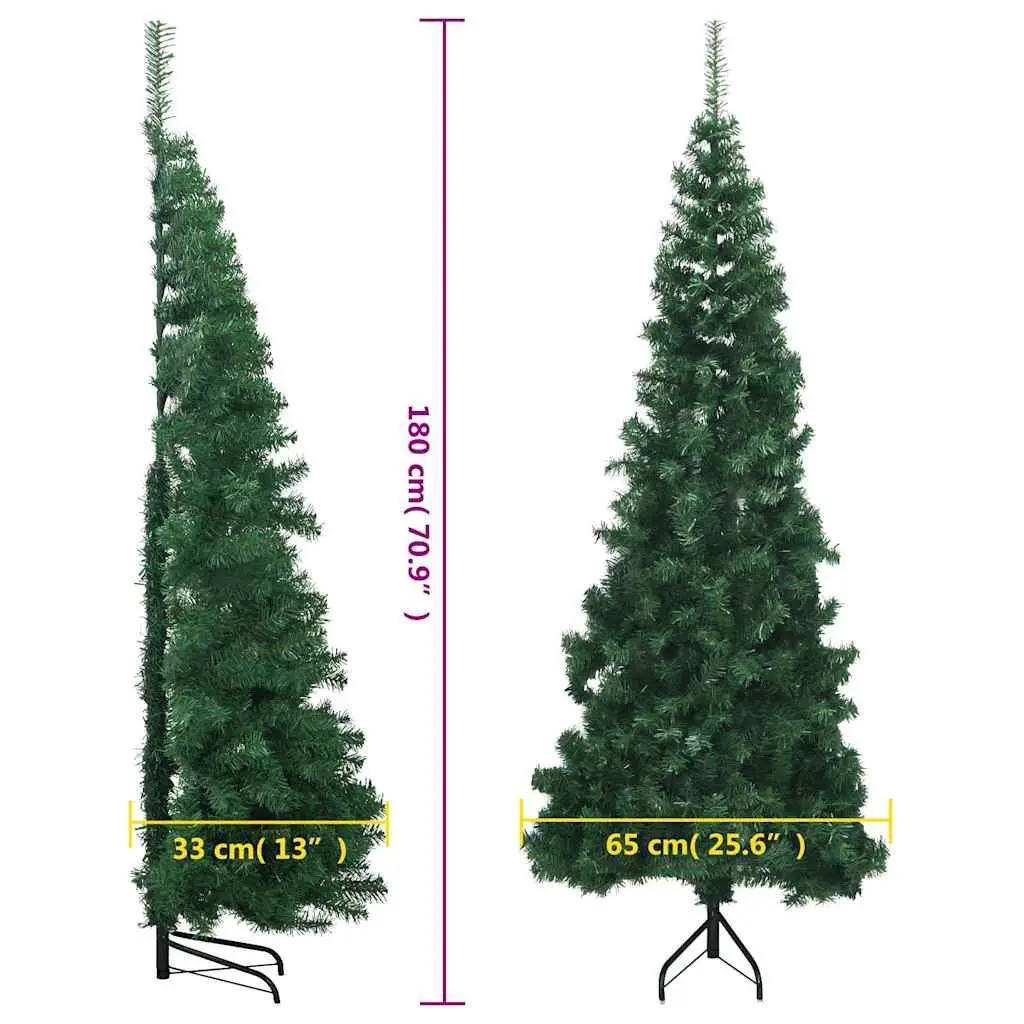 Green 180cm Corner Christmas Tree