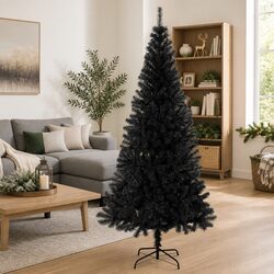 Specifications of the 240cm Black PVC Christmas Tree