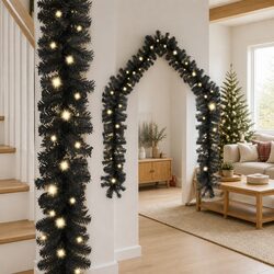 Specifications for 10m Black Christmas Garland with LED Lights