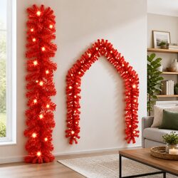 Specifications for Red Christmas Garland with LED Lights