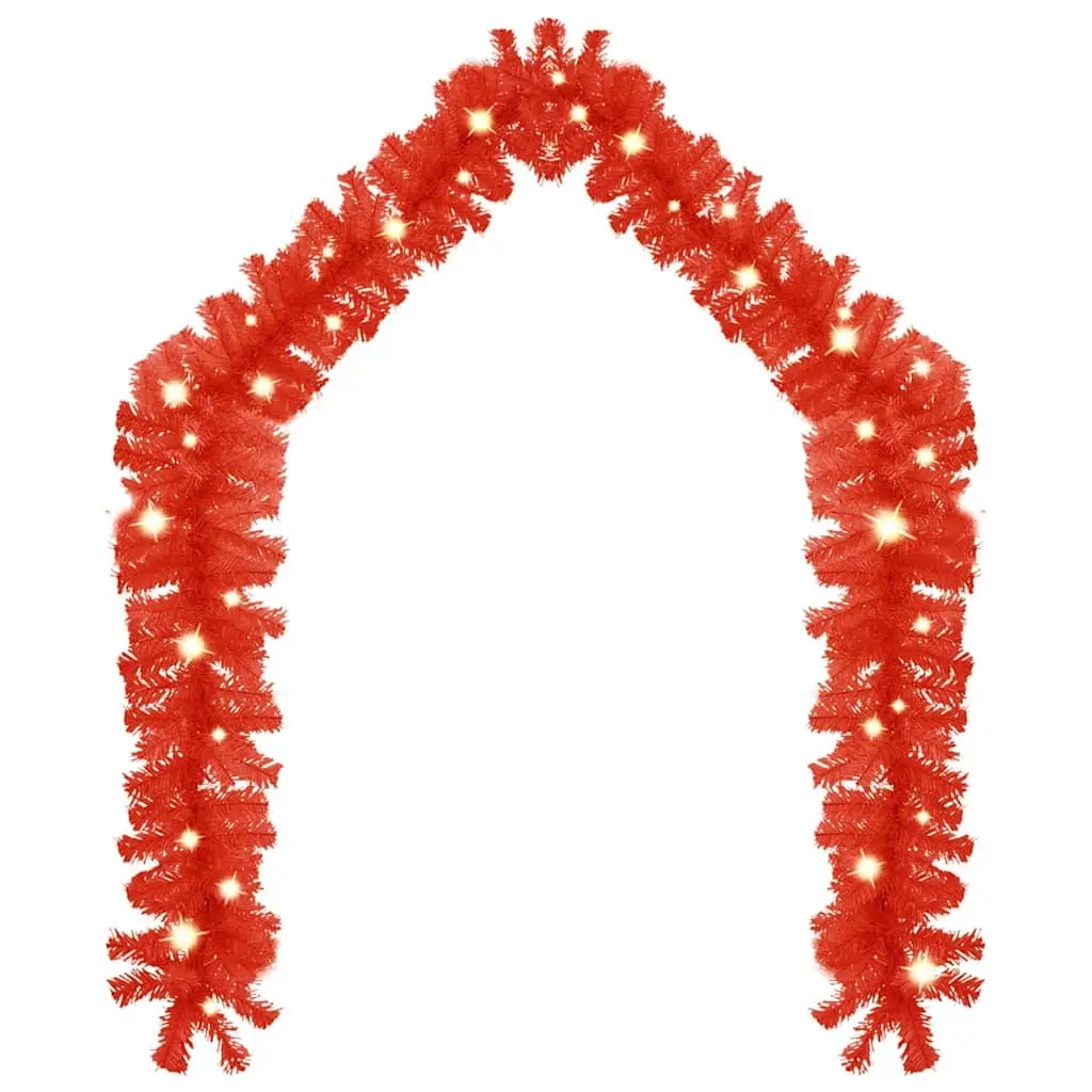 Red Christmas Garland for Home Decoration 10m