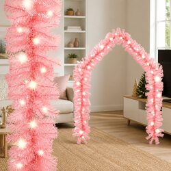 Specifications of Pink Christmas Garland with LED Lights