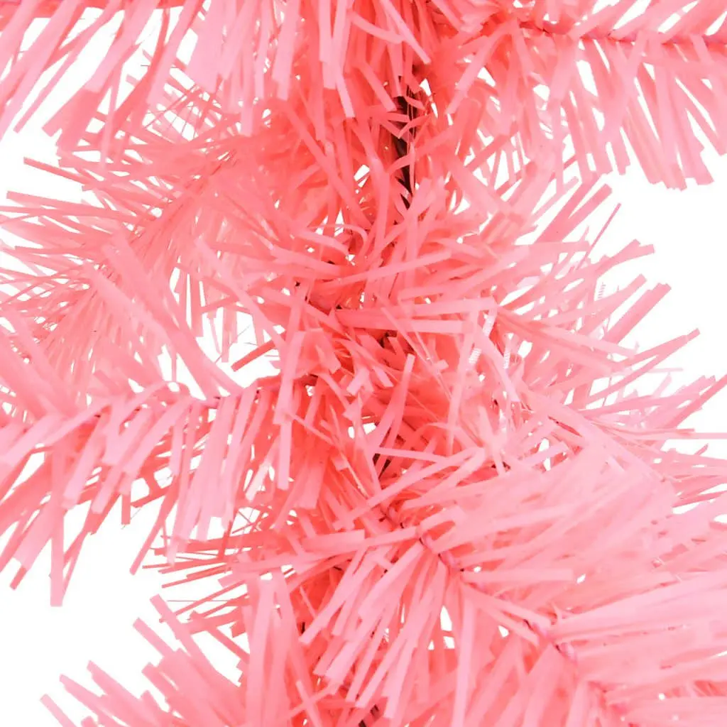 Christmas Garland for Home Decoration 10m with LED Lights Pink