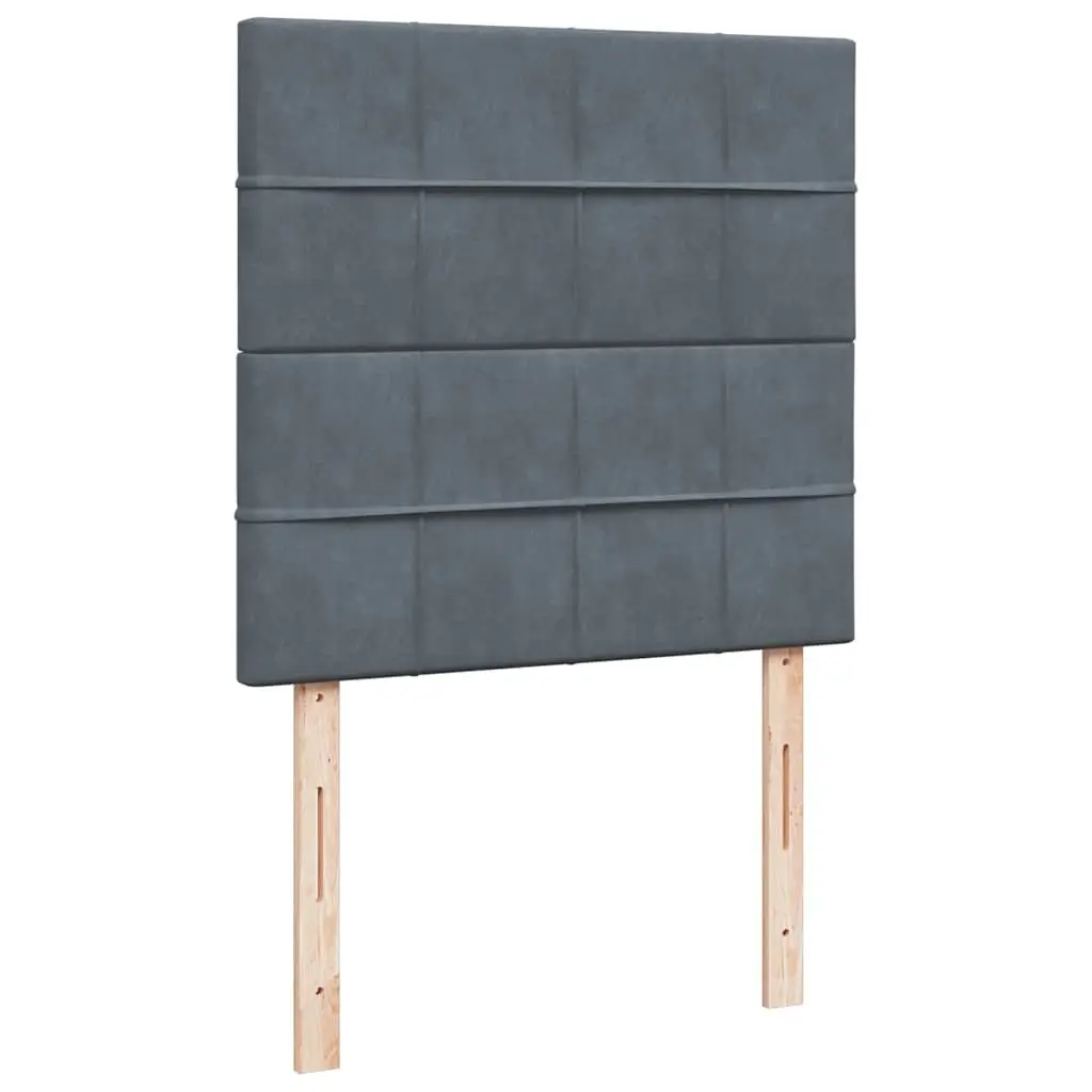 Box Spring Bed King Single Use Velvet Adjustable Headboard