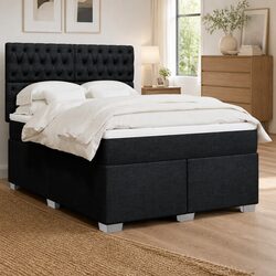 Double Box Spring Bed Details: Pocket Spring Mattress Included