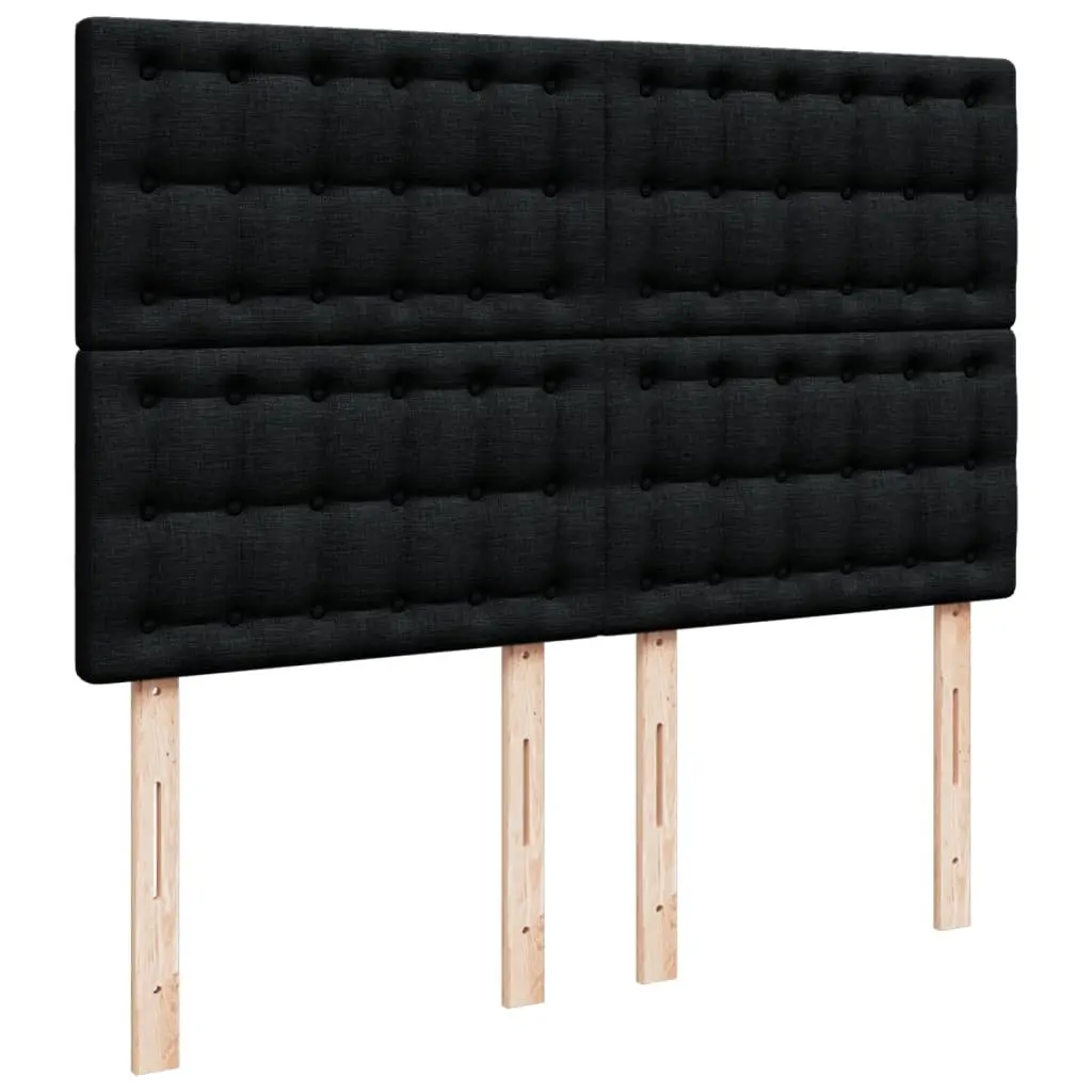 Double Box Spring Bed with Pocket Spring Mattress LED Lights Adjustable