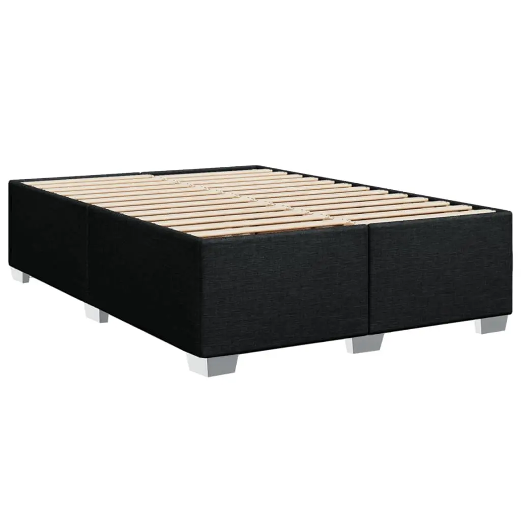 Double Box Spring Bed with Pocket Spring Mattress LED Lights Adjustable
