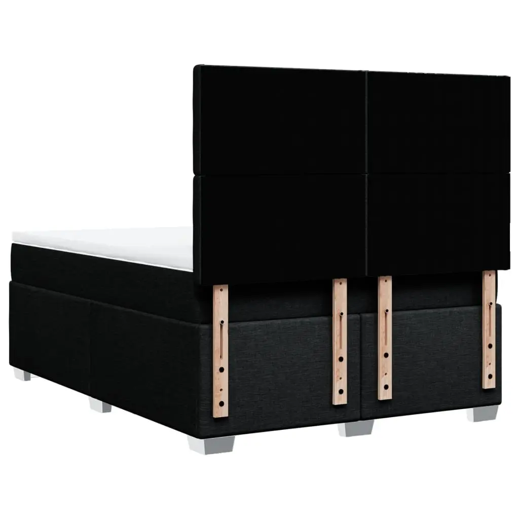 Double Box Spring Bed with Pocket Spring Mattress LED Lights Adjustable