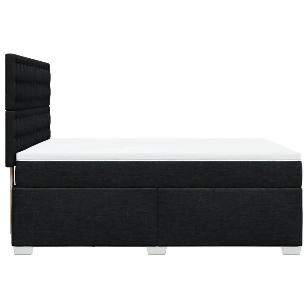 Double Box Spring Bed with Pocket Spring Mattress LED Lights Adjustable