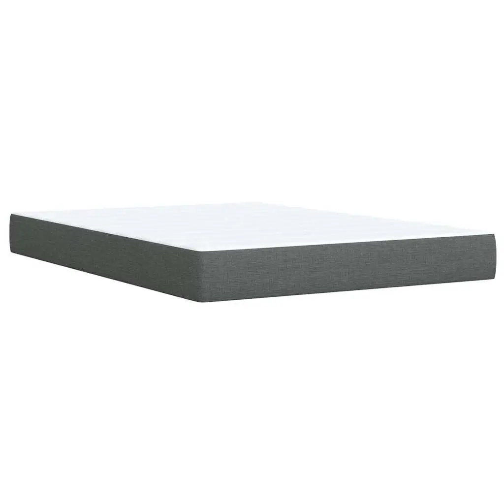 Queen Box Spring Bed with Pocket Mattress and LED Lights