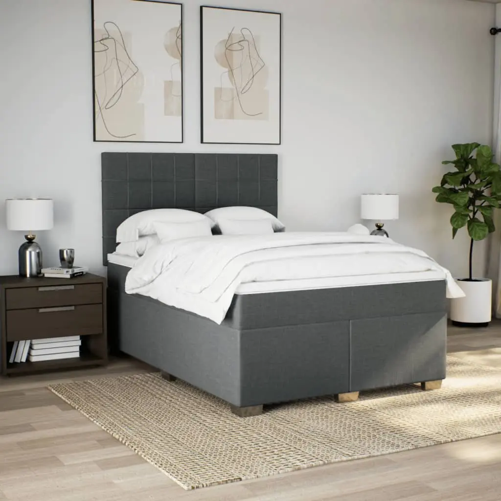 Queen Box Spring Bed with Mattress