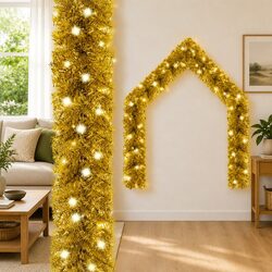 Specifications for 5m Gold Christmas Garland with LEDs