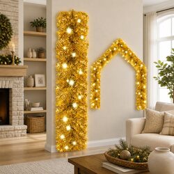Detailed Specs of 10m Gold Christmas Garland with LED Lights