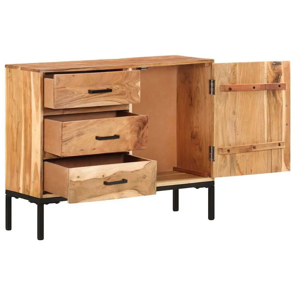Sideboard Cabinet for Home Storage 88x30x73cm Brown Solid Acacia Wood