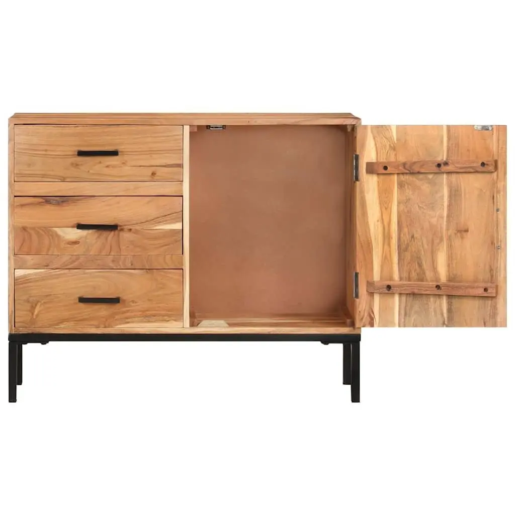 Sideboard Cabinet for Home Storage 88x30x73cm Brown Solid Acacia Wood