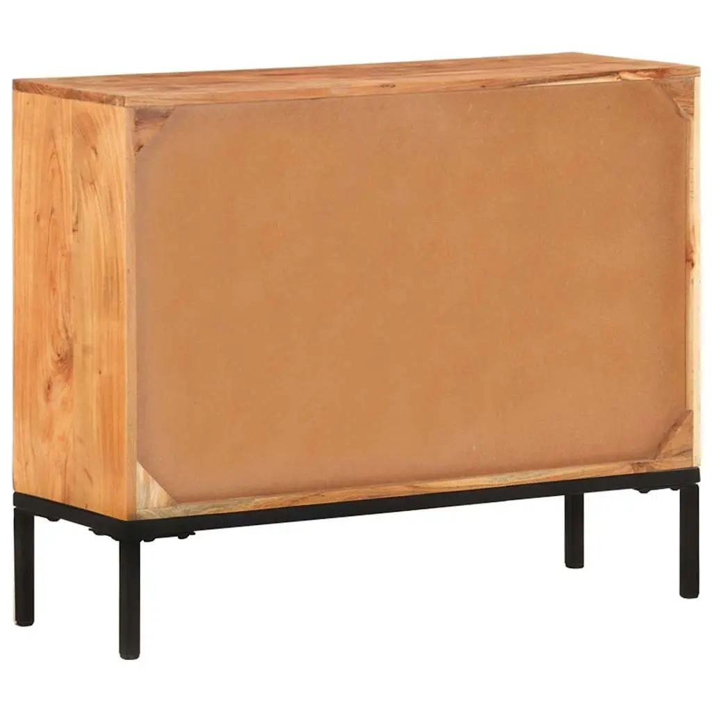 Sideboard Cabinet for Home Storage 88x30x73cm Brown Solid Acacia Wood