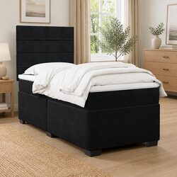King Single Bed Frame with Pocket Spring Mattress and LED Lights