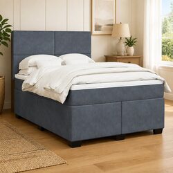 Specifications for Queen Velvet Box Spring Bed with Mattress
