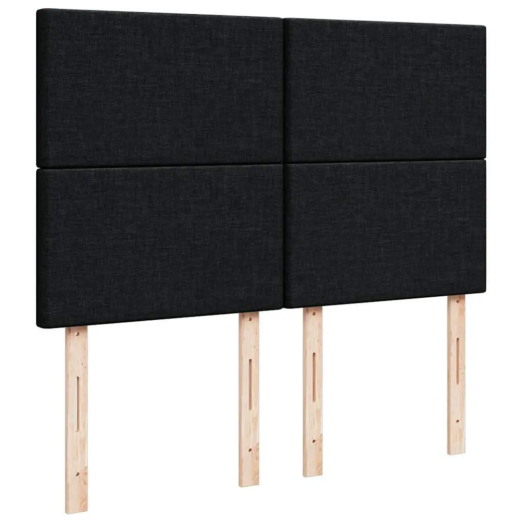 Queen Size Black Box Spring Bed with Pocket Spring Mattress