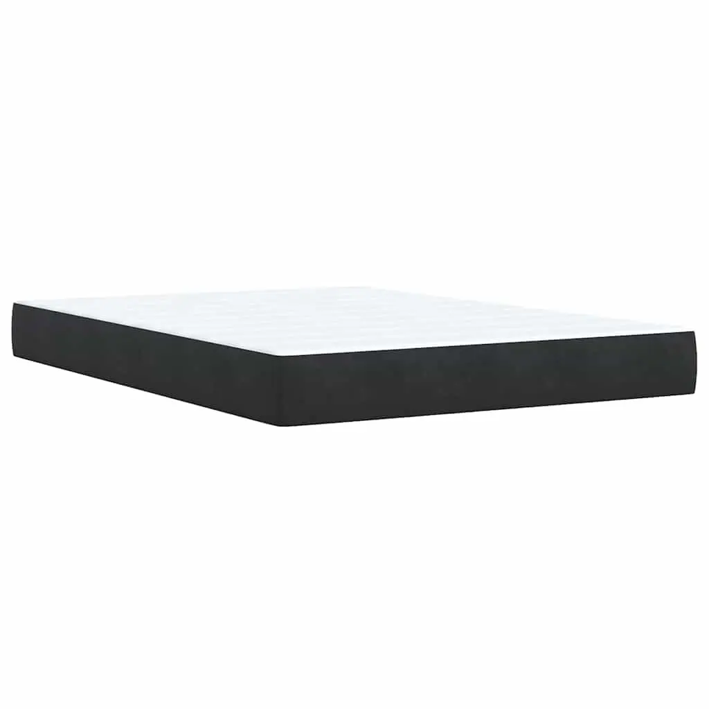 Queen Box Spring Bed with Pocket Spring Mattress LED Lights Adjustable Headboard