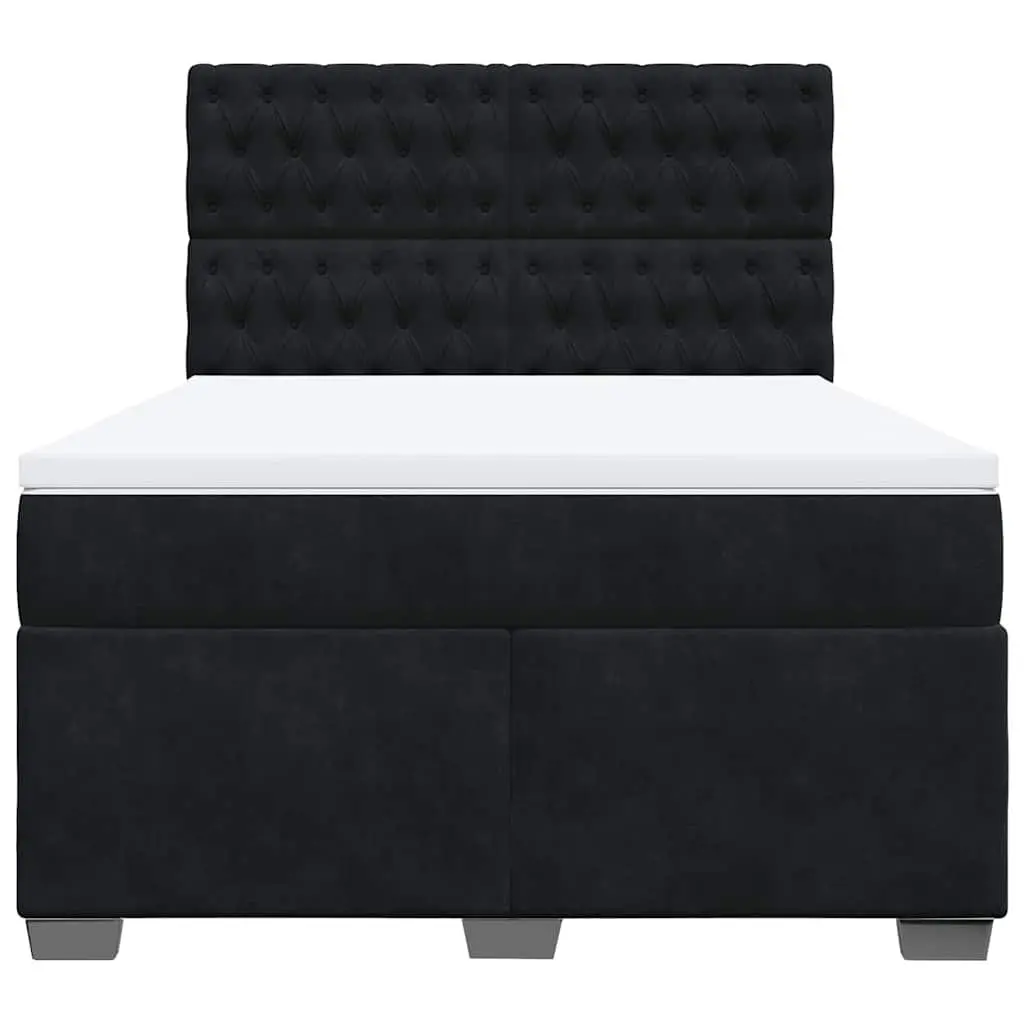 Queen Size Box Spring Bed with Pocket Spring Mattress LED Lights Adjustable