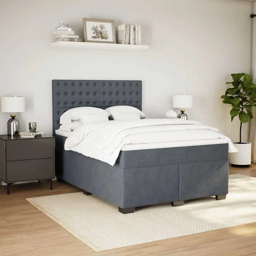 Queen Box Spring Bed with Pocket Spring Mattress