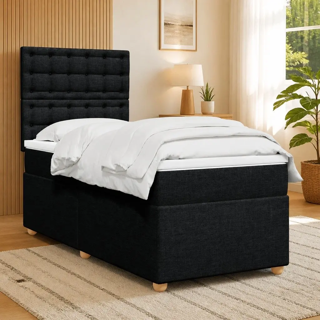Box Spring Bed with Pocket Spring Mattress
